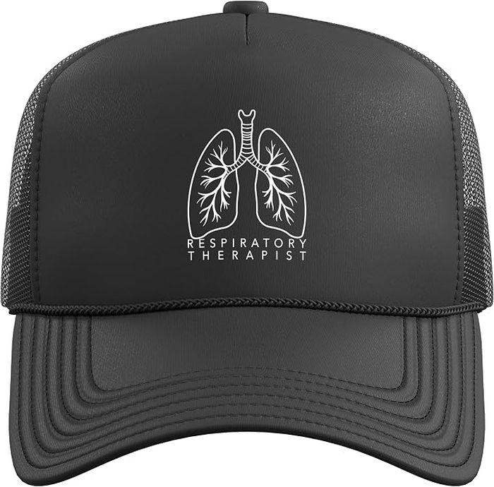 Lung Line Art — Trucker Hat — back