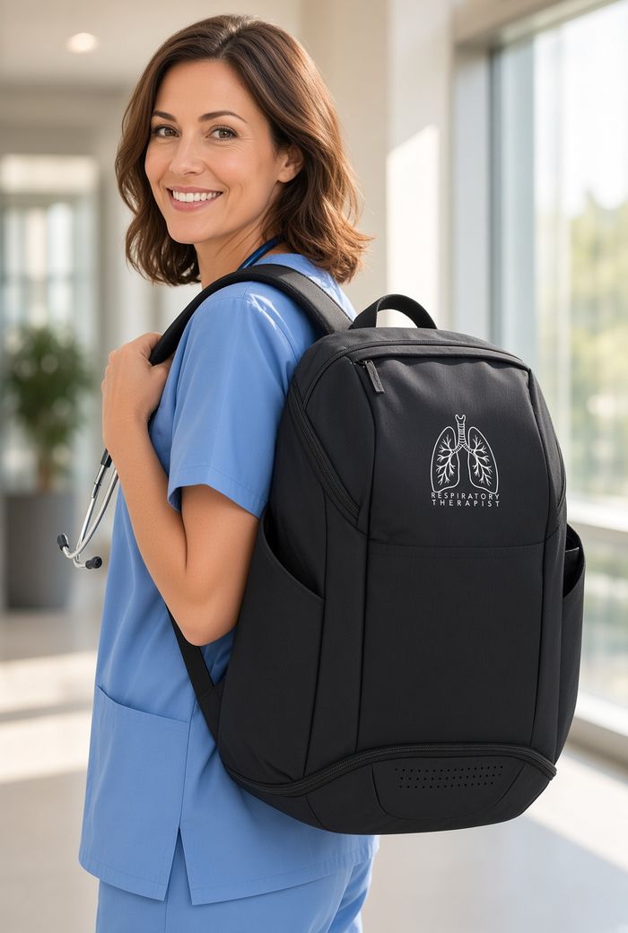 Lung Line Art — Sport Backpack — front